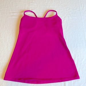 Pink/fuchsia lulu athletic tank